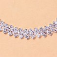 thumbnail image 2 of 1 pieza (plata) Tobillera de playa Tobillera de cristal con diamantes de imitación brillantes para mujer Tobillera vintage bohemia Sandalias Pulsera de tobillo Cadena Accesorios de joyería Rojo Verde, 2 of 5