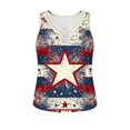 thumbnail image 7 of Fewfanhot Women's 4th of July 250th Anniversary American Flag Print Tank Top, Halter O-Ring Neck Sleeveless Patriotic Star Stripe Blouse, Casual Summer Vest, S-3XL, 7 of 7