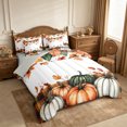 thumbnail image 2 of Erosebridal Pumpkin Harvest 7-Piece Twin Bedding,Fall Pumpkins Bedding Comforter Set,Cream,Reversible, 2 of 6