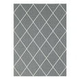 thumbnail image 3 of Unique Loom Decatur Collection Area Rug - Diamond (7' 5" x 10' Rectangle Dark Gray/Ivory), 3 of 7