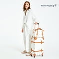 thumbnail image 6 of COTRUNKAGE Minimalist 2 Piece Vintage Luggage Sets Travel Carry On Suitcase for Women with Spinner Wheels, Pearl White, 6 of 7