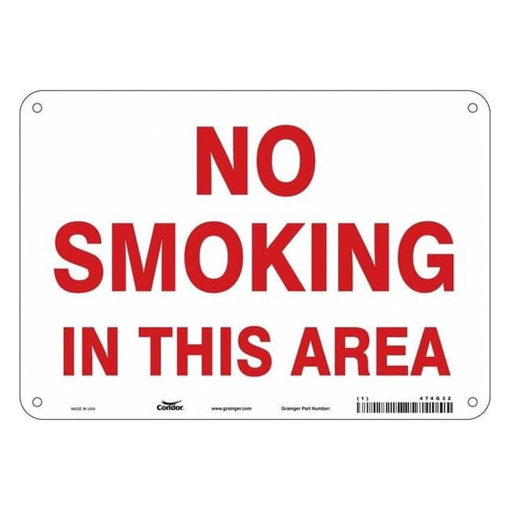 Condor Safety Sign, 7" H, 10" W,  Vertical Rectangle, English, 474G32 474G32