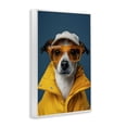thumbnail image 4 of Stupell Industries Trendy Dog Friend Animals & Insects Painting White Framed Art Print Wall Art, 16 x 24, 4 of 10