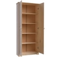 thumbnail image 6 of From the Tree Furniture Pantry Cabinet with Adjustable Shelves, Solid Pine Wood, Unfinished, 2 Doors, 6 of 11