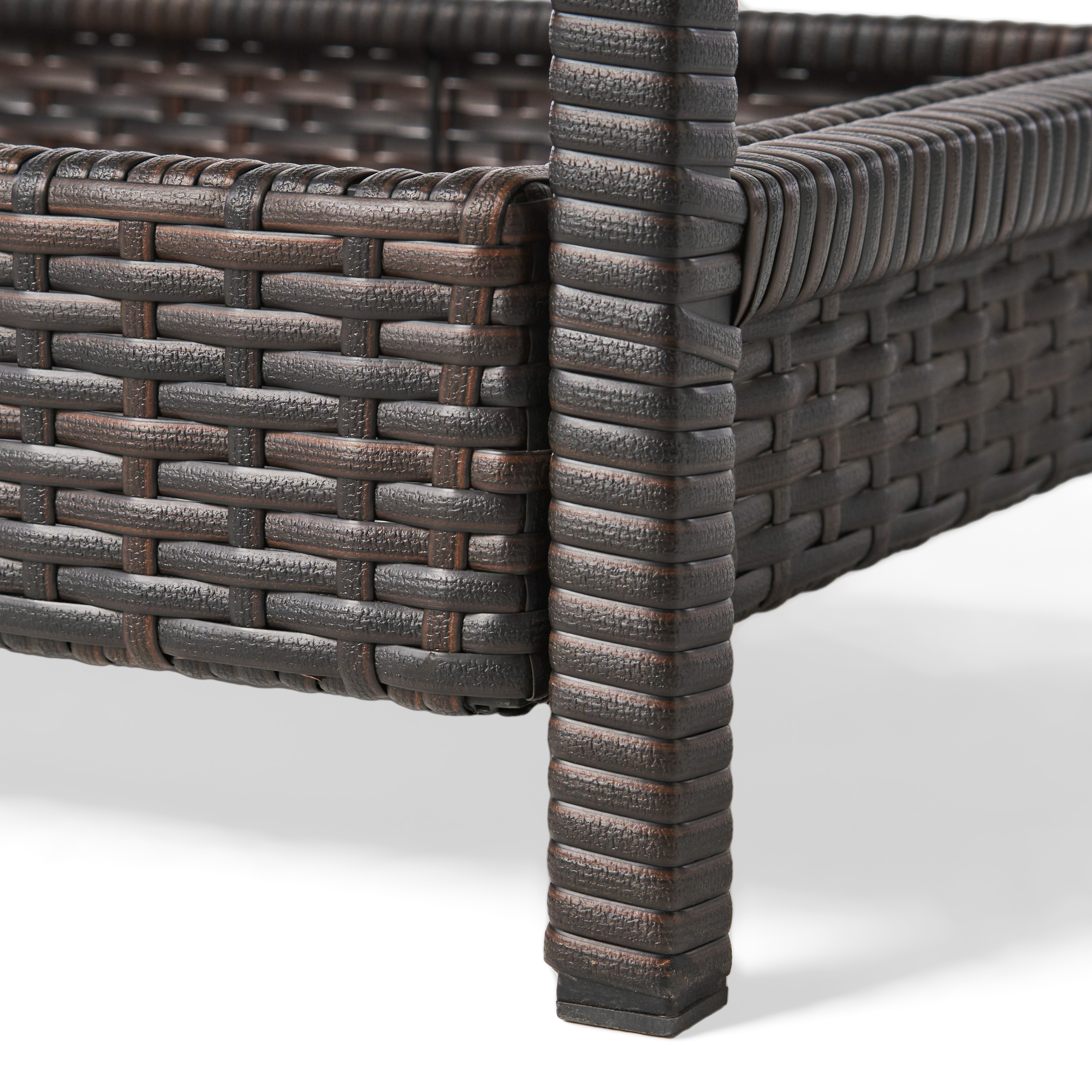 Wicker Brown Bar Cart