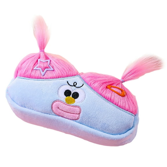 Zonest Cartoon Ugly Doll Pen Bag Big Capacity Plush Pencil Case Travel Stationeries Bag