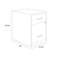 thumbnail image 7 of Space Solutions 18" Deep 2 Drawer Letter Width Vertical File Cabinet with Accessory Drawer, Stone, 7 of 7