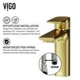 thumbnail image 6 of VIGO Davidson Single Handle Single-Hole Bathroom Faucet in Matte Brushed Gold, 6 of 14