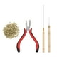 thumbnail image 4 of 500 piezas de extensiones de cabello Zulema anillos herramientas Aguja de extensión de cabello, 4 of 6