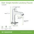 thumbnail image 3 of Symmons SLS5612STNPP Oak 1.0 GPM Single Hole Bathroom Faucet - Nickel, 3 of 5