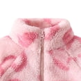 thumbnail image 4 of Agkizg Kids Girls Plushed Zip Up Jacket Long Sleeve Winter Coat with Pockets Solid Color Warm Sporty Casual Outerwear, 4 of 4