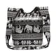 thumbnail image 1 of Bolso bandolera Zulema Monedero de hombro hippie tailandés Negro, 1 of 8