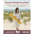 thumbnail image 7 of Punchau 6 Ft Fringe Patio Umbrella - Outdoor Umbrella for Patio, Pool, Table, Garden, Deck, & Beach - Push Button Tilt Pole - Fashionable Boho Vintage Tassels & Wood Print - Yellow, 7 of 7