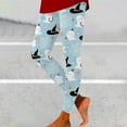 thumbnail image 6 of SNOWSONG Halloween Leggings for Women Halloween Women's High Waisted Bottom Pants Tummy Tuck Leggings Pantyhose Plus Size Leggings Womens Leggings Tummy Control Leggings Light Blue 3XL, 6 of 6