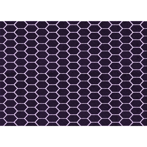 Ahgly Company Machine Washable Indoor Rectangle Transitional French Lilac Purple Area Rugs, 7' x 10'