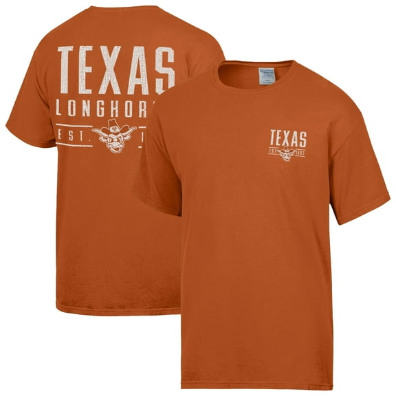 Men's ComfortWash  Burnt Orange Texas Longhorns Big Name T-Shirt