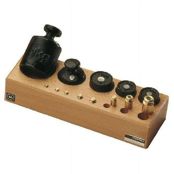 1 g-10 kg M3 Class Set of Weight in Block with Lacquered Cast Iron
