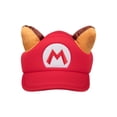 thumbnail image 2 of Gorra para cosplay Bioworld The Super Mario Raccoon roja con orejas, 2 of 5