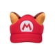 thumbnail image 2 of Gorra para cosplay Bioworld The Super Mario Raccoon roja con orejas, 2 of 5