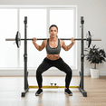 thumbnail image 4 of TLSUNNY Squat Rack Stand, Adjustable Barbell Rack for Home Gym Strength Training & Professional Workouts, 570 lbs, 4 of 8