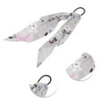 thumbnail image 3 of Unique Bargains 1 Pc Floral Triangle Ribbon Hair Elastic Band Gray, 3 of 5