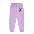 thumbnail image 6 of Gaexia Fall Outfits for Girls 10-12 ,Girls Letter Print Hoodie And Pants Casual Fashion Two Piece Outfit Comfortable Daily Wear Cute Toddler Soft Blend Jogger Style, 6 of 6