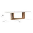 thumbnail image 6 of Seasonal Living Perpetual Lucca Teak Wood/Concrete Dining Table in Ivory White, 6 of 6