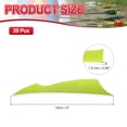 thumbnail image 2 of Uxcell 4 Inch Arrow Vanes, 20 Pack Turkey Feather Fletching Archery Fletch Right Wing for Hunting Target Shooting, Black Fluorescent Yellow, 2 of 5