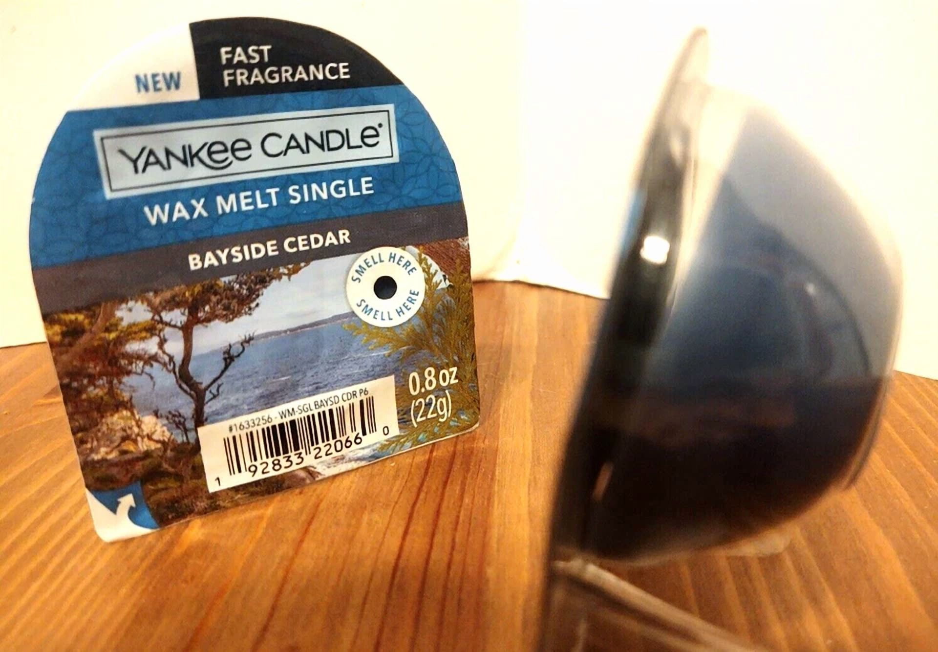 Yankee Candle Bayside Cedar Wax Melt Tart Singles X 2 0.8 Oz Each New