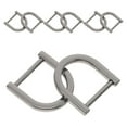 thumbnail image 1 of AURARMLET 8 Pcs Fermoirs en Forme de D Alliage de Zinc Noir Matériel de Fixation Collection, 1 of 8