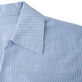 thumbnail image 7 of cfhntfmh Mens Summer T-Shirts V Neck Casual Golf Shirt Striped Soft Linen Top Short Sleeve Casual Tee Tops Vacation Shirts, 7 of 7