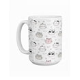 thumbnail image 2 of Duo de tazas de cerámica 445 ml diseño cute de gatos, 2 of 7