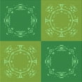 thumbnail image 1 of Ahgly Company Machine Washable Indoor Square Transitional Green Area Rugs, 8' Square, 1 of 7