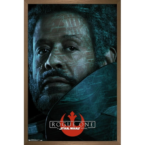 Star Wars: Rogue One - Saw Wall Poster, 14.725" x 22.375", Framed