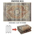 thumbnail image 7 of Tzou Area Rug 5x7 Vintage Retro Rug Indoor Door Mat Non Slip Carpet for Living Room Bedroom, Bronze, 7 of 7