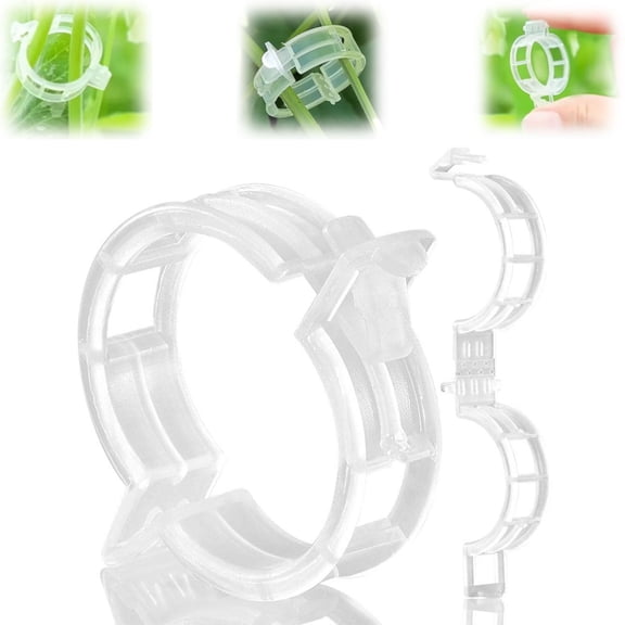 200Pcs Reusable Garden Clips for Climbing Plants – Sun-Resistant Plastic Trellis Supports for Tomatoes, Cucumbers, Peas, and Vines – Gentle Plant Holders with 1.2-Inch Wide Opening