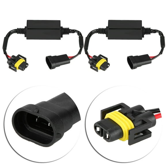 H8 / H9 / H11 Decodificador de faros LED Faros delanteros de coche, Luz antiniebla, Cancelador de error de flash Drl para C12 Faros antiniebla LED (2pcs ( Ecomeon no