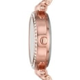 thumbnail image 3 of Time & Tru Women's Wristwatch Set: Rose Gold Tone T-Bar Watch and Bracelet Set Crystal Accents (FMDXTT046), 3 of 4