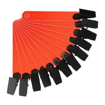 harayaa 12 Pieces Reflective Trail Markers PVC Tacks for Running Hunting Outdoor Use red