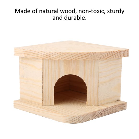Lit pour Hamster, Lit en Bois pour Hamster, Maison pour Hamster Cages et Habitats pour Hamster Jouets pour Hamster pour Gerbilles Écureuil Chinchilla Animaux