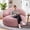 Chevron Pink, variant on Fulsmile 4Ft Bean Bag Chair for Adults, Large Lazy Sofa with Stuffed Memory Foam, Comfy Backrest Chair for Reading Gaming Relaxing, Plush Gray