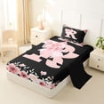 thumbnail image 2 of Erosebridal Princess Bow R Twin Sheet Sets, Spring Flower Bedding, 3pcs, 2 of 5