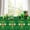 E, variant on Fmbmuo St. Patrick's Day Theme Utensils Set - 6.3-inch Green Disposable Tableware, Holiday Party Set (Knife, 24 Pieces)
