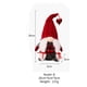 thumbnail image 3 of Adorno de muñeco Rudolph de punto rojo | Decoración navideña patriótica: Gorro de peluche de enano con textura suave y bigote blanco | Regalo para niños y adultos | Decoración de ventanas para el, 3 of 3