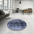 thumbnail image 4 of Ahgly Company Machine Washable Indoor Rectangle Industrial Modern Light Purple Blue Area Rugs, 8' x 12', 4 of 7