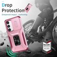 thumbnail image 3 of Funda para GANGXUN Samsung Galaxy S23 - Soporte metálico, Función magnética, Rosa, 3 of 5