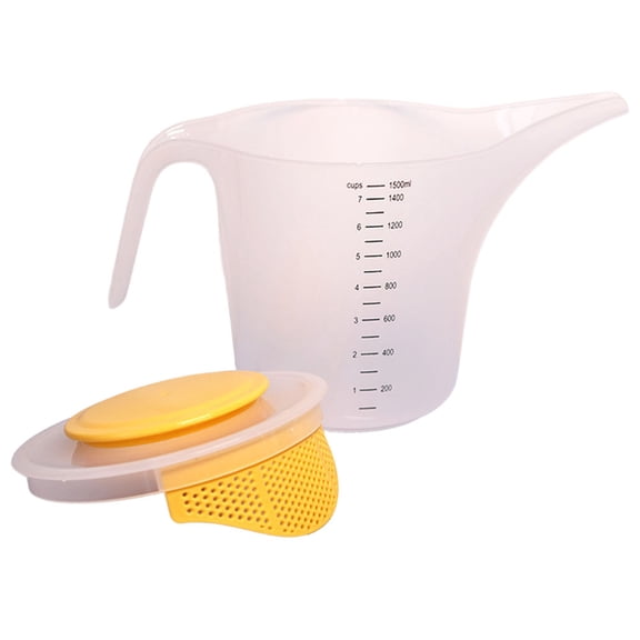 SWETRACE Clear Plastic Measuring Cup with Handle, Graduated for Kitchen Baking, Cooking, and Liquid Storage Use