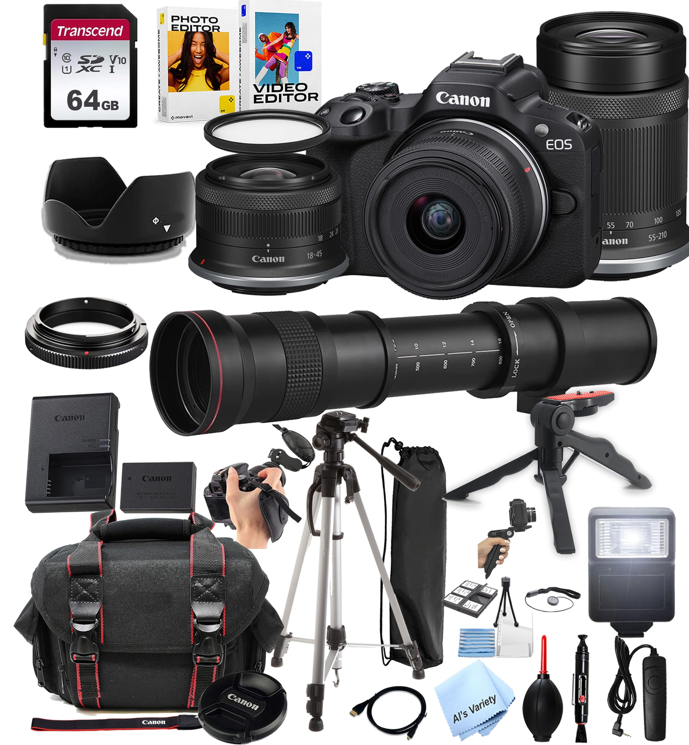 Canon EOS M50 Mark II Camera w/ 15-45mm Lens - 24.1MP, UHD 4K, Wi