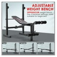 thumbnail image 3 of Weight Set, Multi-Function Adjustable Press with Squat Rack Leg Extension & Leg Workout Foldable Workout Flat/Incline/Decline Upgrade Weight Benches for Home Gym, 3 of 7