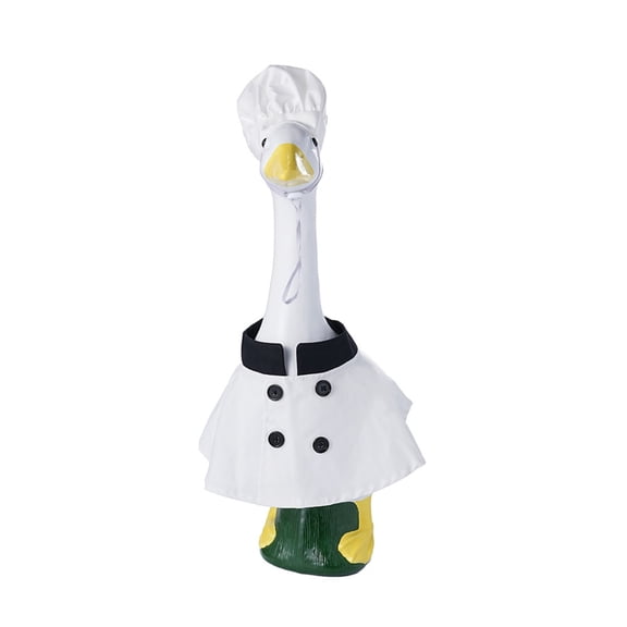 Porch Goose Outfits for 23 Inch - Chef Outfits, Lawn Goose Clothing for Lawn, Patio & Garden, Fit 23‘H Porch Goose for Easter Day, Thanksgiving, Halloween Lawn Decor